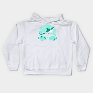 Creative Swimming Cap of a Shark in the Ocean Gift Kids Hoodie